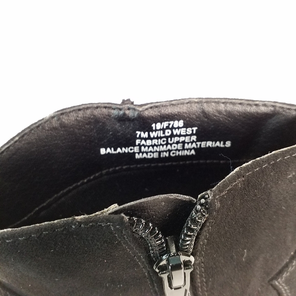 Madeline Black Heeled Ankle Boots - Picture 6 of 7